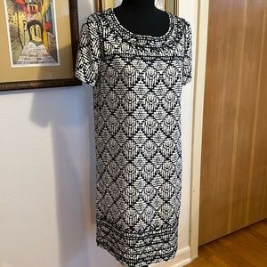 Cute summer Small THML dress Navy and cream